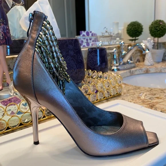 J renee pewter shoes sale